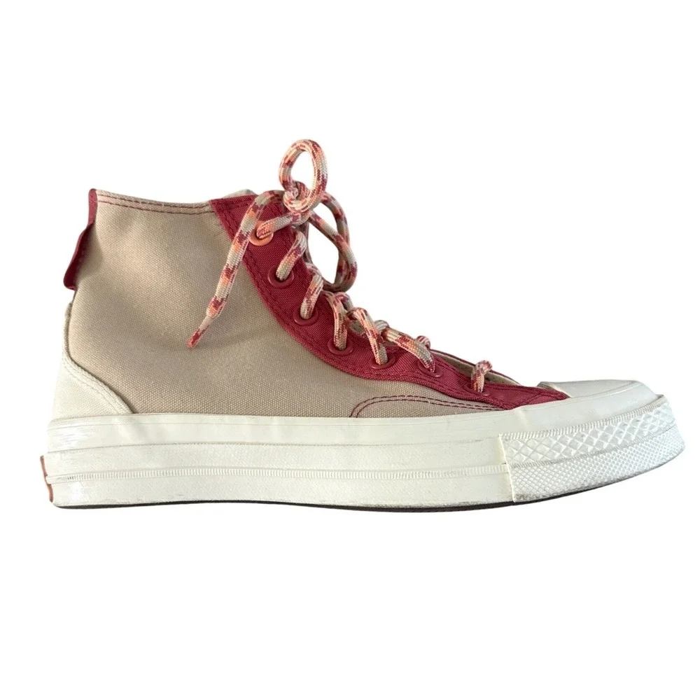 Converse Chuck 70 High Colorblock Overlay Rhubarb Pie A05128C Women 7.5 Men 5.5 - Picture 9 of 12